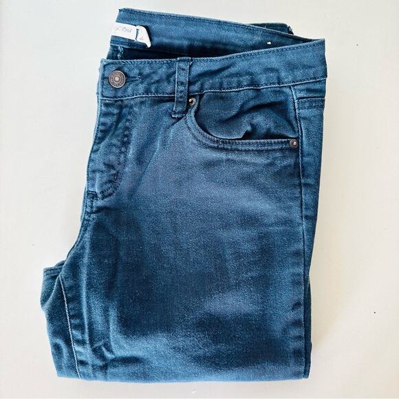 VINTAGE Y2K HERITAGE 1981 Navy Blue Denim Jeans Low Rise Straight Leg Pants 30 - Picture 13 of 14